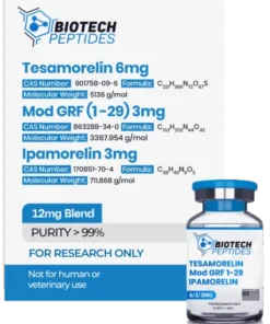 Tesamorelin & CJC-1295 (Mod GRF 1-29) & Ipamorelin Blend (12mg)